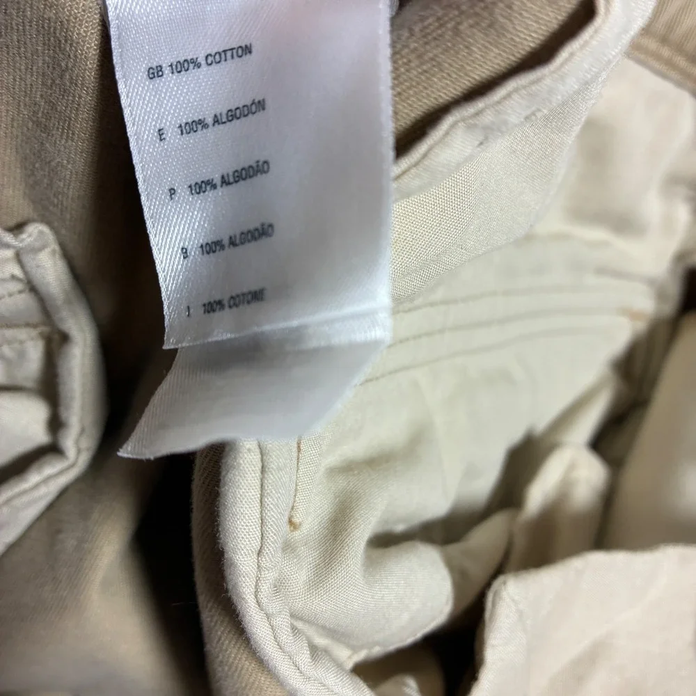 The North Face Mens Cargo Hiking Pants Size 34 Tan Cotton Outdoors Workwear